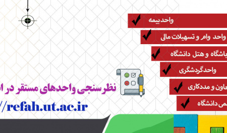 نظرسنجی واحدهای اداره کل امور رفاهی دانشگاه تهران